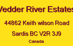 Vedder River Estates 44862 KEITH WILSON V2R 3J9
